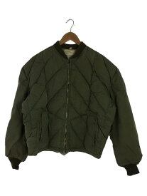 【中古】US AIR FORCE/50s/民間/片爪クラウン/キルティングジャケット/34/--/KHK/リブ穴【メンズウェア】