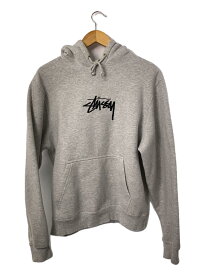 【中古】STUSSY◆パーカー/M/コットン/SLV【メンズウェア】