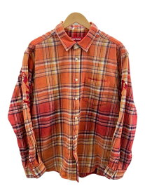 【中古】Supreme◆シュプリーム/Old English Plaid Flannel Shirt/M/コットン/ORN/チェック//【メンズウェア】
