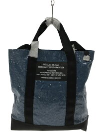 【中古】DIESEL◆2WAY/ショルダートートバッグ/スパンコール/BLU【バッグ】