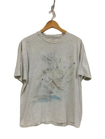【中古】Tシャツ/XL/コットン/グレー【メンズウェア】