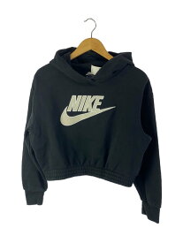 【中古】NIKE◆パーカー/S/コットン/BLK/無地【レディースウェア】