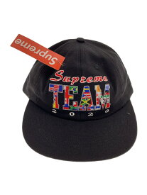 【中古】Supreme◆20SS/Team 6-Panel/キャップ/FREE/アクリル/BLK/メンズ【服飾雑貨他】