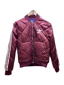 【中古】adidas◆ブルゾン/S/ポリエステル/BRD/無地/br7162【レディースウェア】