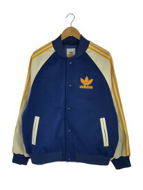 【中古】adidas◆23HO SST VERSITY JACKET/スタジャン/XL/ポリエステル/BLU/IL2574【メンズウェア】