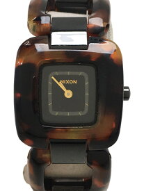 【中古】NIXON◆クォーツ腕時計/アナログ/--/BLK/BRW【服飾雑貨他】