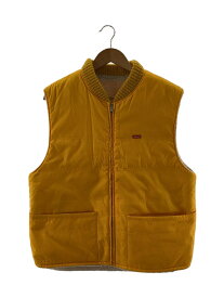 【中古】Supreme◆Sherpa Fleece Reversible Work Vest/ベスト/M/ナイロン/YLW/無地【メンズウェア】