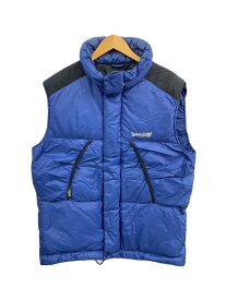 【中古】Timberland◆ダウンベスト/DRYLOFT/PERFORMANCE/L/ナイロン/BLU//【メンズウェア】