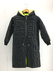 【中古】DIESEL◆キルティングコート/キッズサイズ8/ナイロン/中綿ポリエステル/BLK【キッズ】