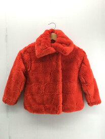 【中古】DIESEL◆ファージャケット/キッズサイズ6/ファー/RED【キッズ】