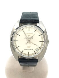 【中古】LONGINES◆自動巻腕時計/アナログ/レザー/SLV/BLK/チタン/L-2418/20230714日差-7【服飾雑貨他】