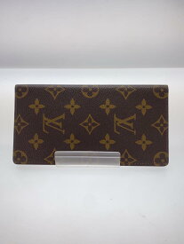 【中古】LOUIS VUITTON◆アジェンダ・オリゾンタル_モノグラム・キャンバス_BRW/レザー/BRW/総柄/メンズ【服飾雑貨他】