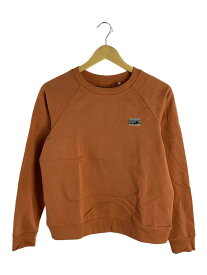 【中古】patagonia◆patagonia/スウェット/XS/コットン/オレンジ/無地/42170SP24【レディースウェア】