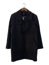 【中古】TOMMY HILFIGER◆MOON CHECK ROCHESTER COAT/M/ウール/BRW/チェック/0887866132-619【メンズウェア】