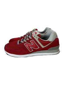 【中古】NEW BALANCE◆ニューバランス/ML574/25cm/RED【シューズ】