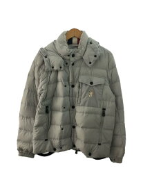 【中古】MONCLER◆ダウンジャケット/3/ナイロン/SLV/無地/B20974134205【メンズウェア】