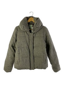 【中古】BEAMS HEART◆ダウンジャケット/1/ウール/GRY【レディースウェア】