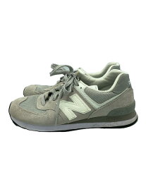 【中古】NEW BALANCE◆ML574/グレー/25cm/GRY/スウェード【シューズ】