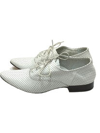 【中古】YOHJI YAMAMOTO◆ドレスシューズ/UK5/WHT/レザー【シューズ】