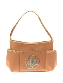 【中古】CLATHAS◆ハンドバッグ/--/PNK/無地【バッグ】