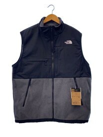 【中古】THE NORTH FACE◆DENALI VEST_デナリベスト/XXL/ポリエステル/GRY【メンズウェア】