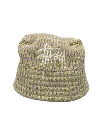 【中古】STUSSY◆Mixed Yarn Knit Bucket Hat/バケットハット/--/無地/レディース【服飾雑貨他】