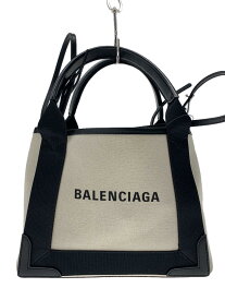 【中古】BALENCIAGA◆ハンドバッグ/キャンバス/IVO/390346・9260・R・002123【バッグ】