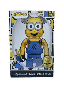 【中古】MEDICOM TOY◆フィギュア/BEARBRICK DAVE CHROME Ver. 100 & 400【ホビー】