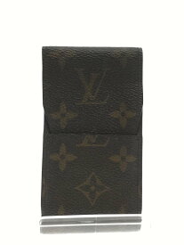 【中古】LOUIS VUITTON◆エテュイ・シガレット_モノグラム_BRW/PVC/ブラウン/タバコ/小物入れ/鞄/バック/バック/【服飾雑貨他】