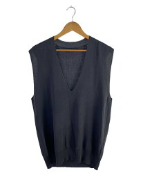 【中古】ゴーシュ◆ニットベスト(薄手)/--/--/GRY【レディースウェア】