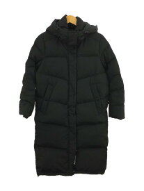 【中古】GUESS◆ロングダウンジャケット/XS/ポリエステル/BLK/プリント/YI4W8888//【レディースウェア】