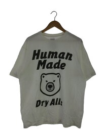 【中古】HUMAN MADE◆Tシャツ/XXL/コットン/WHT/プリント/渋谷PARCO限定 BEAR T 着用感有【メンズウェア】