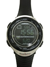 【中古】SUUNTO◆クォーツ腕時計/デジタル/ラバー/BLK/BLK【服飾雑貨他】