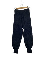 【中古】AMERI◆RIBBON YARN JOGGER KNIT PANTS/S/ナイロン/BLK/無地/0232086029【レディースウェア】