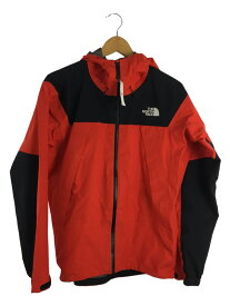 【中古】THE NORTH FACE◆CLIMB LIGHT JACKET_クライムライトジャケット/M/ナイロン/RED【メンズウェア】