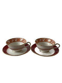 【中古】Noritake◆カップ&ソーサー/2点セット/RED//【キッチン用品】