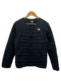 【中古】THE NORTH FACE◆THUNDER ROUNDNECK JACKET_サンダーラウンドネックジャケット/M/ナイロン/BLK【メンズウェア】