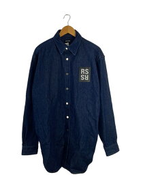 【中古】RAF SIMONS◆長袖シャツ/M/コットン/181-247/デニムシャツ/Straight Fit Denim Shirt【メンズウェア】