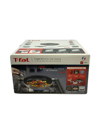 【中古】T-fal◆インジオ・ネオ/グレーオーク・インテンス/鍋/5点セット/SLV/L64090/フライパン【キッチン用品】