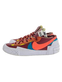 【中古】NIKE◆SACAI X KAWS X BLAZER LOW_SACAI X KAWS ブレーザー LOW/28cm/RED【シューズ】