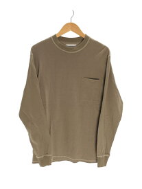 【中古】marka◆POCKET TEE L/S/長袖Tシャツ/1/コットン/ベージュ/M22C-03CS02C【メンズウェア】