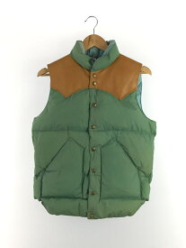 【中古】Rocky Mountain Featherbed◆ウエスタンダウンベスト/38/ナイロン/GRN/450-452-01【メンズウェア】