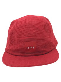 【中古】HUF◆HUF/メッシュキャップ/アクリル/レッド/無地/メンズ【服飾雑貨他】