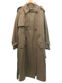 【中古】stein◆23AW/OVERSIZED TRENCH COAT/トレンチコート/S/コットン/BEG【メンズウェア】