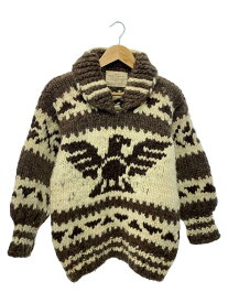 【中古】COWICHAN INDIAN KNIT/セーター(厚手)/--/ウール/BEG/無地【メンズウェア】