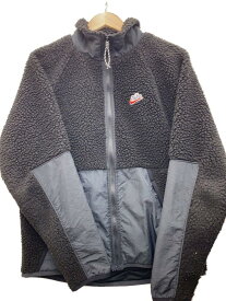 【中古】NIKE◆フリースジャケット/L/ポリエステル/BLK/BV3722-010/19AW/SHERPA HERITAGE JKT【メンズウェア】