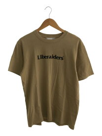 【中古】Liberaiders◆Tシャツ/M/コットン/BEG/無地/プリント//【メンズウェア】