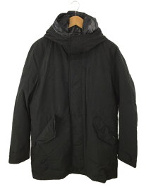 【中古】Woolrich◆インナーダウン付/マウンテンパーカー/M/ポリエステル/ブラック/カモフラ/1702084【メンズウェア】