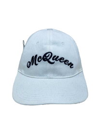 【中古】Alexander McQueen◆キャップ/--/コットン/WHT/無地/メンズ【服飾雑貨他】