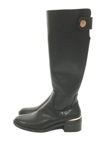 【中古】ZARA◆ロングブーツ/フェイクレザーロングブーツ/35/BLK/フェイクレザー【シューズ】